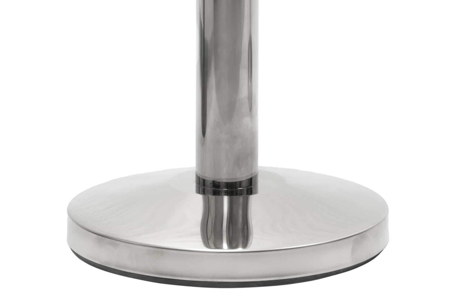 Absperrpfosten mit Gurtband | Chrom - Rot | Rote Teppiche