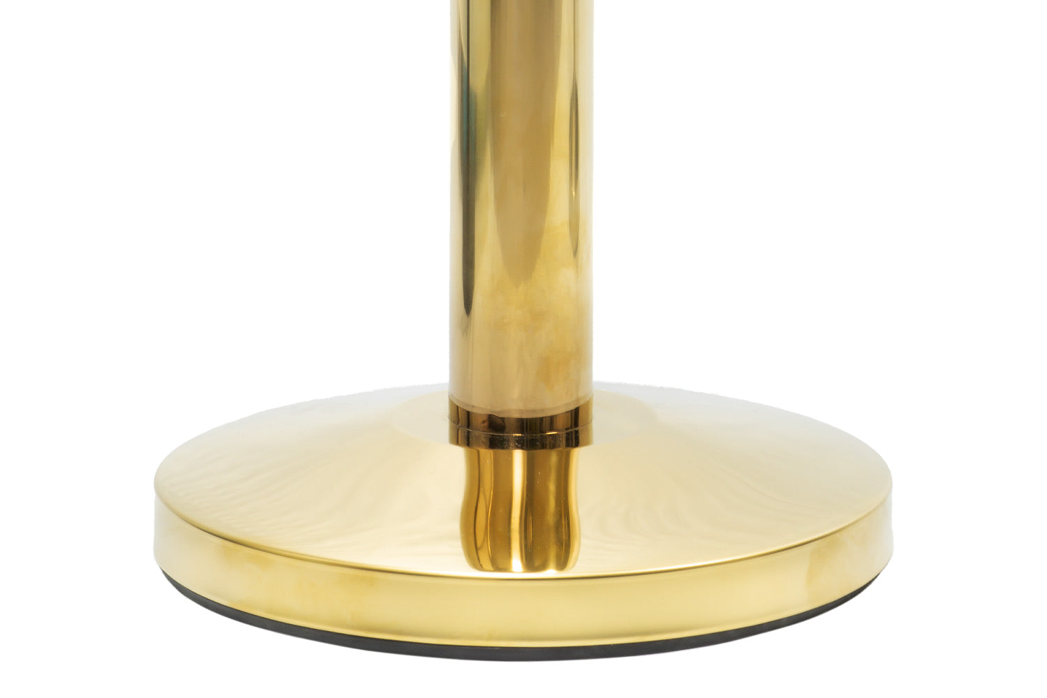 Absperrpfosten mit Gurtband | Messing - Schwarz | Rote Teppiche