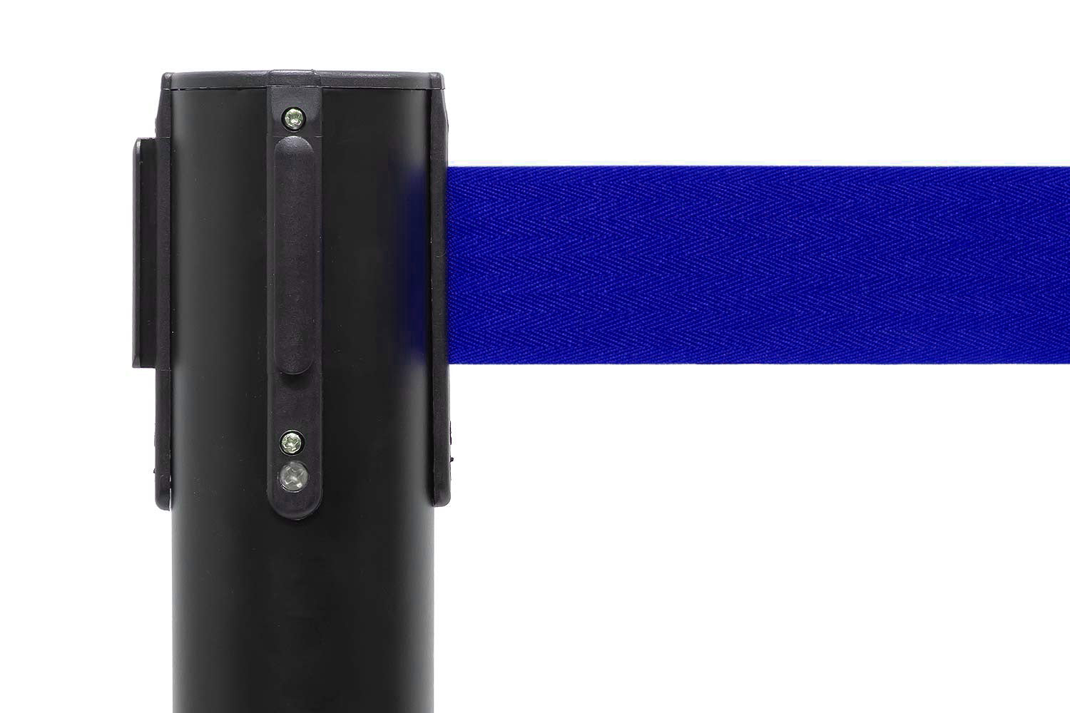 Absperrpfosten mit Gurtband | Schwarz - Dunkelblau | Rote Teppiche