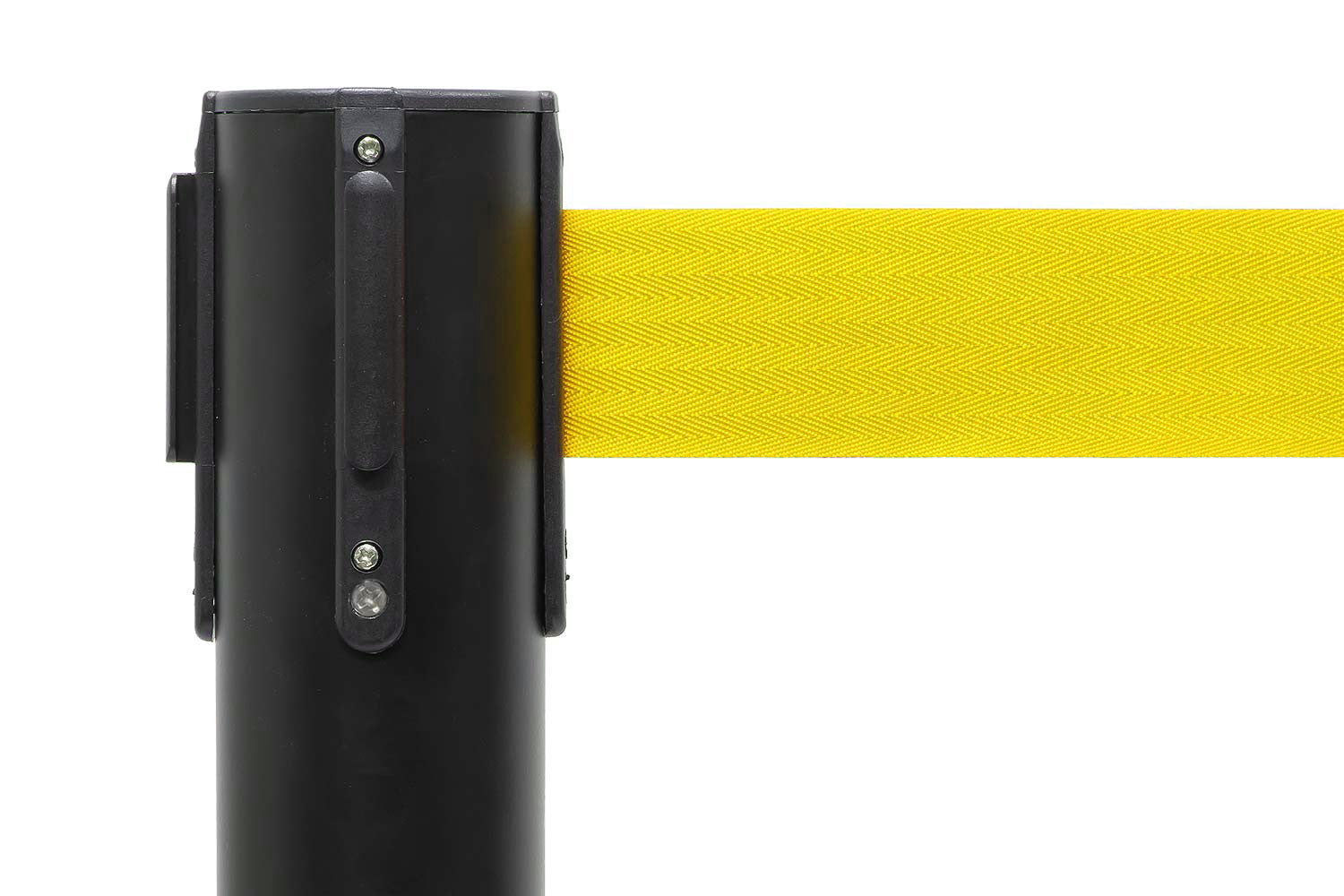 Absperrpfosten mit Gurtband | Schwarz - Gelb | Rote Teppiche