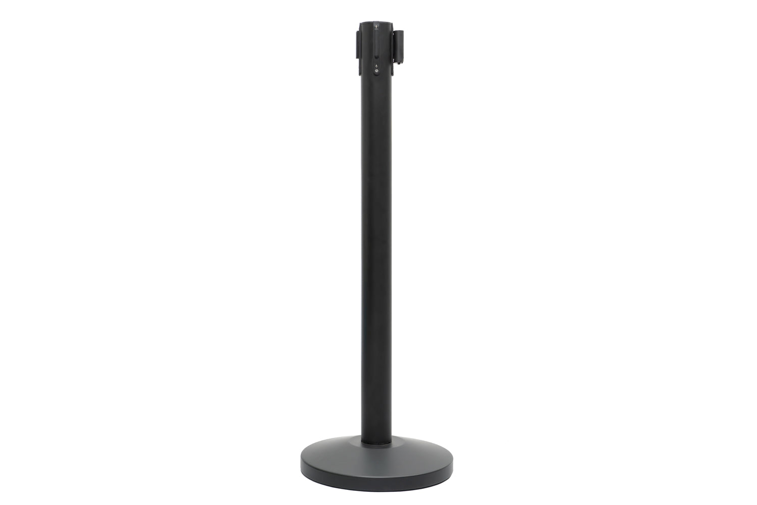 Absperrpfosten mit Gurtband | Schwarz - Schwarz | Rote Teppiche