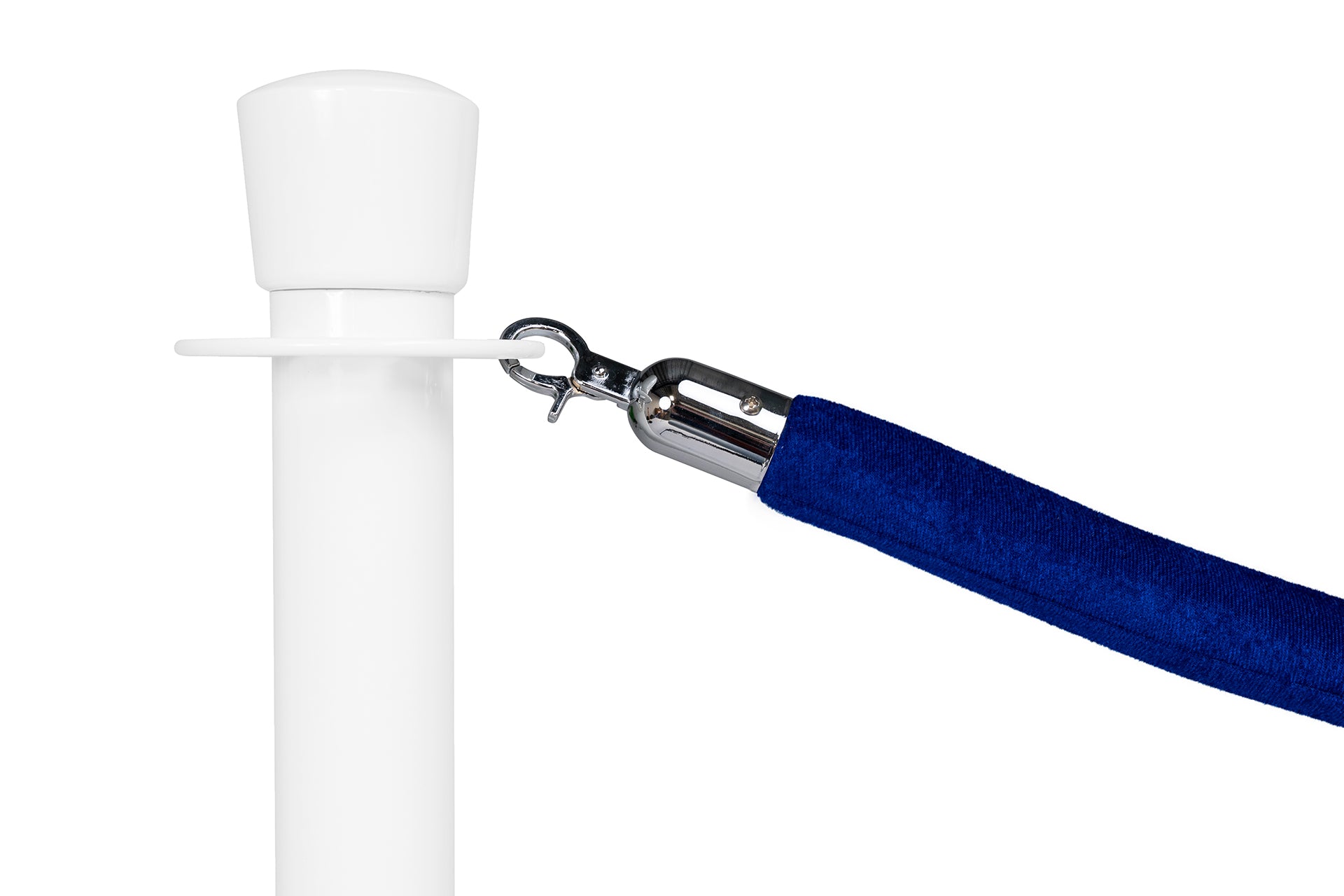 Absperrseil Velours | Blau - Chrom | Rote Teppiche