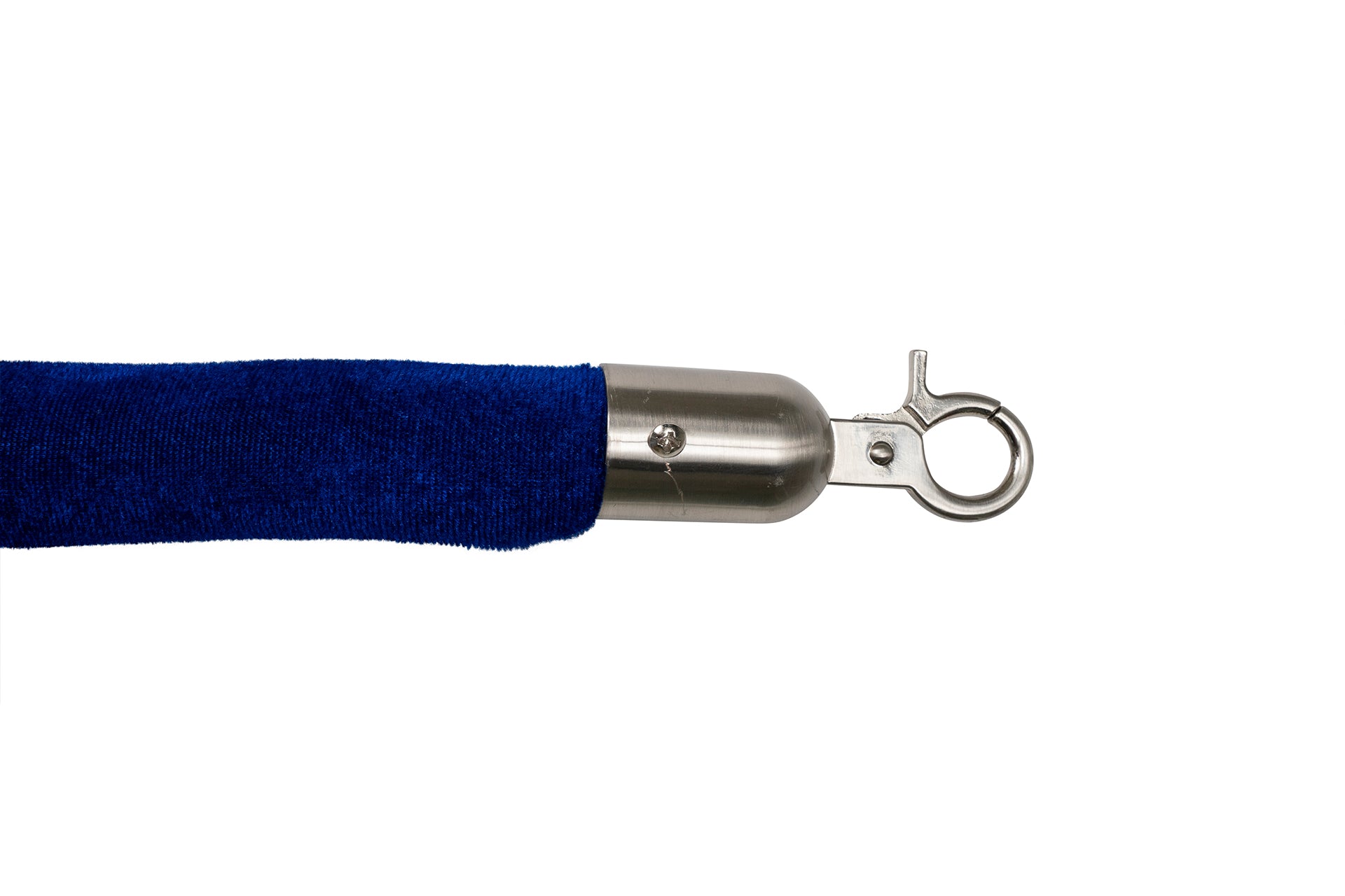 Absperrseil Velours | Blau - Gebürstet Chrom | Rote Teppiche