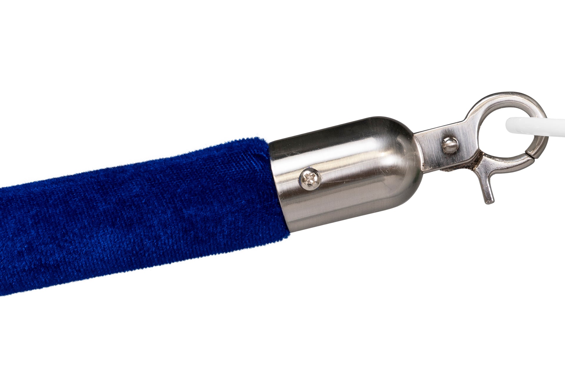 Absperrseil Velours | Blau - Gebürstet Chrom | Rote Teppiche