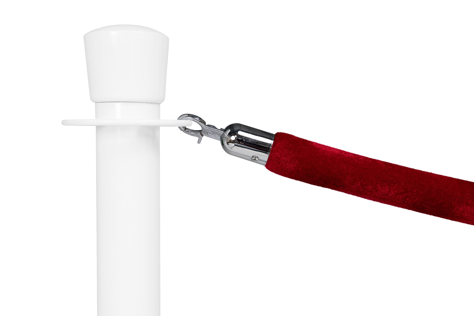 Absperrseil Velours | Bordeaux - Chrom | Rote Teppiche