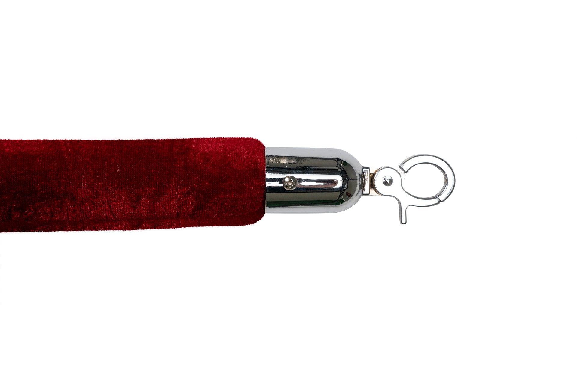 Absperrseil Velours | Bordeaux - Chrom | Rote Teppiche