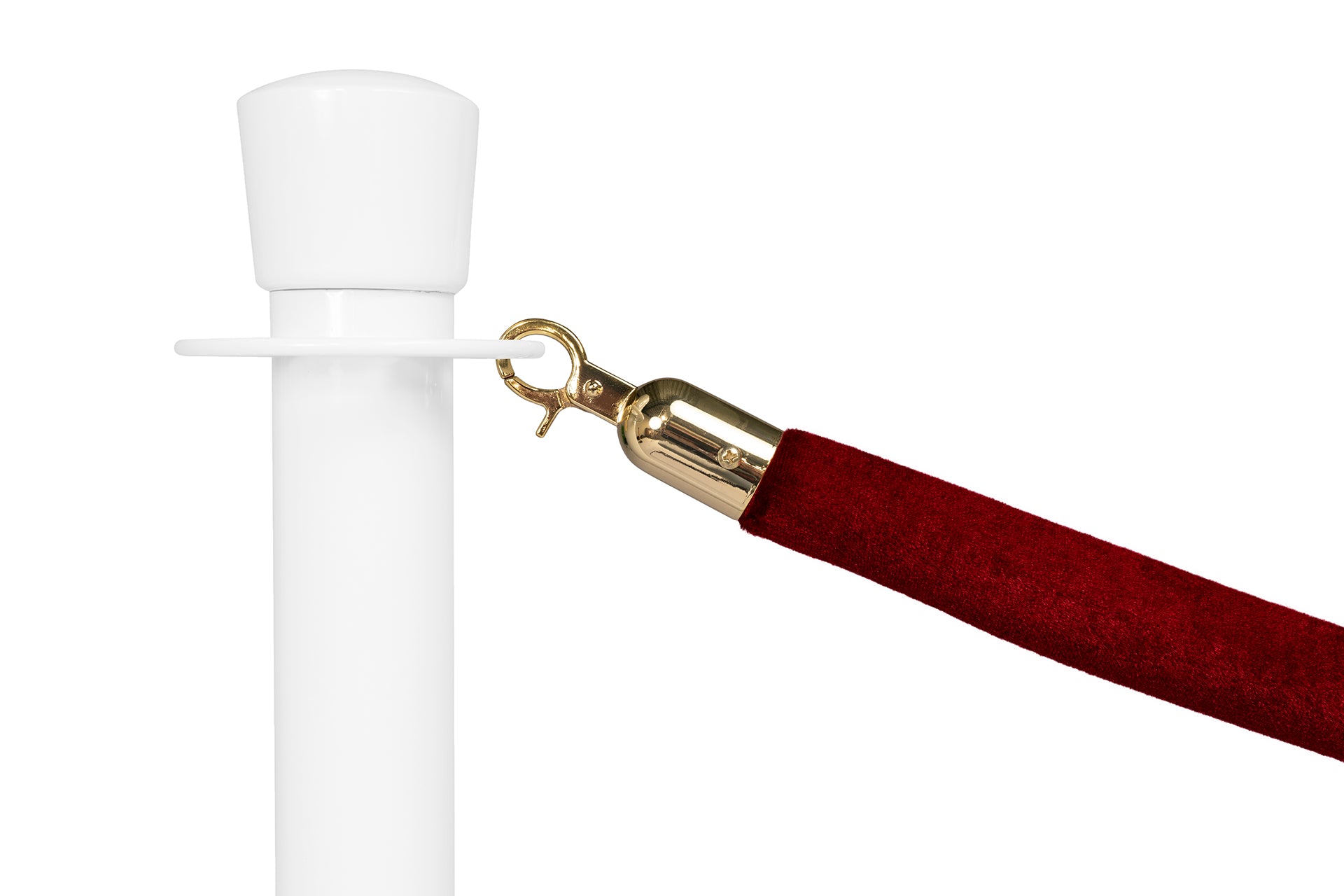 Absperrseil Velours | Bordeaux - Messing | Rote Teppiche