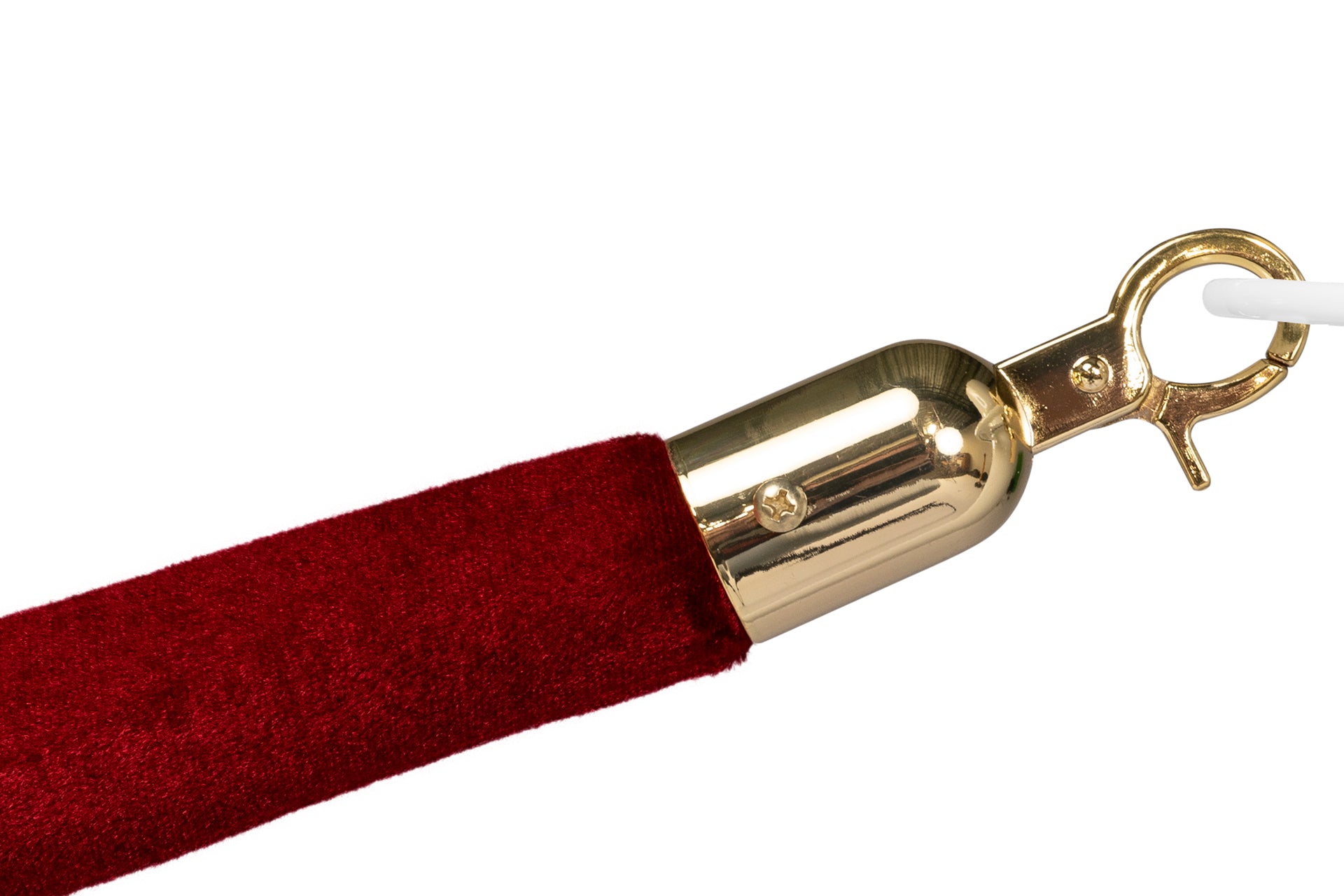 Absperrseil Velours | Bordeaux - Messing | Rote Teppiche