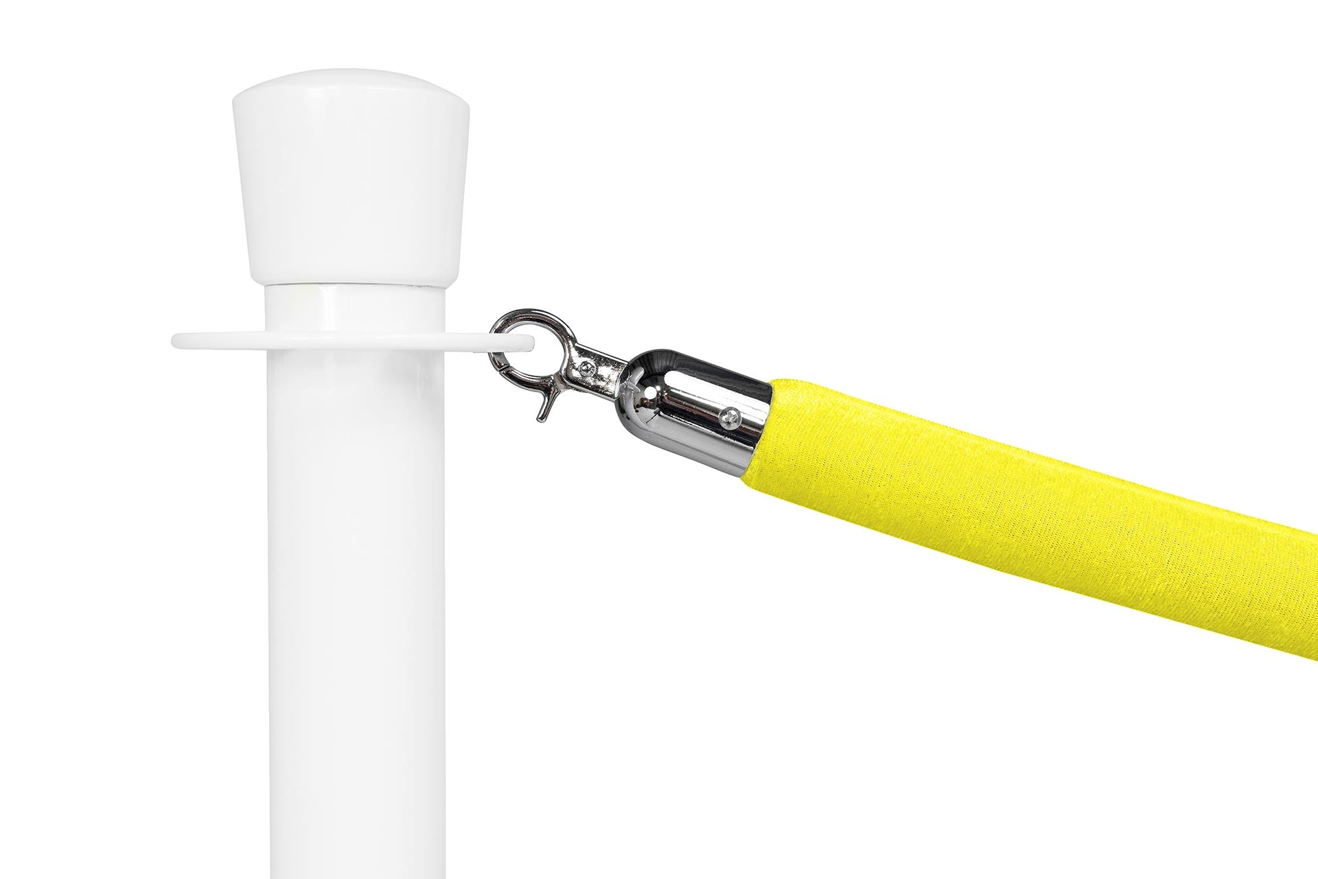 Absperrseil Velours | Gelb - Chrom | Rote Teppiche