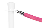 Absperrseil Velours | Rosa - Chrom | Rote Teppiche