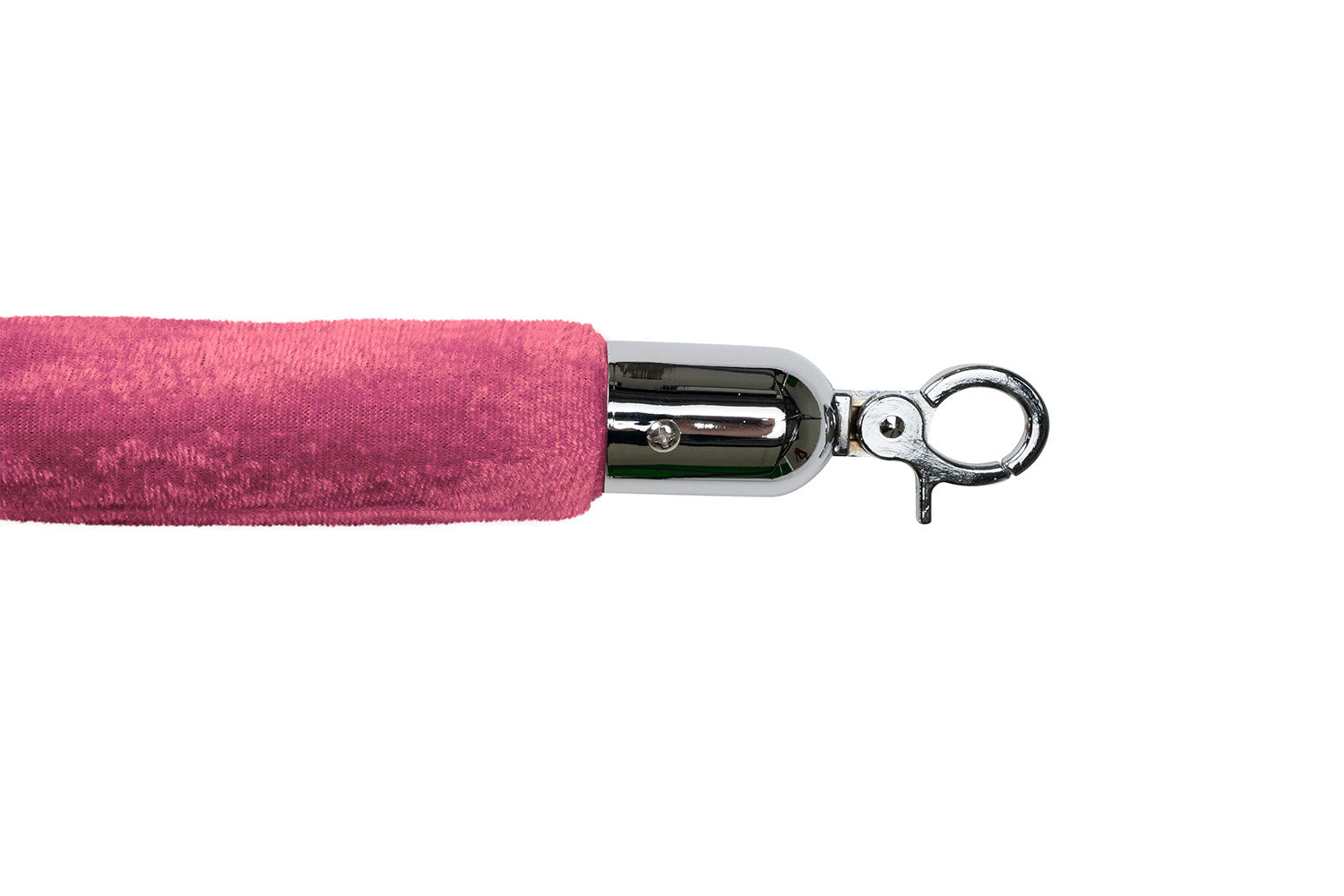 Absperrseil Velours | Rosa - Chrom | Rote Teppiche