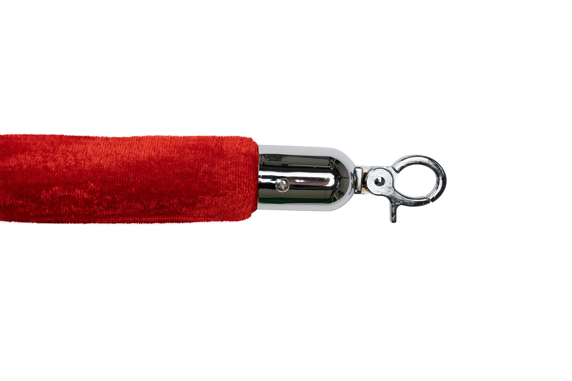 Absperrseil Velours | Rot - Chrom | Rote Teppiche