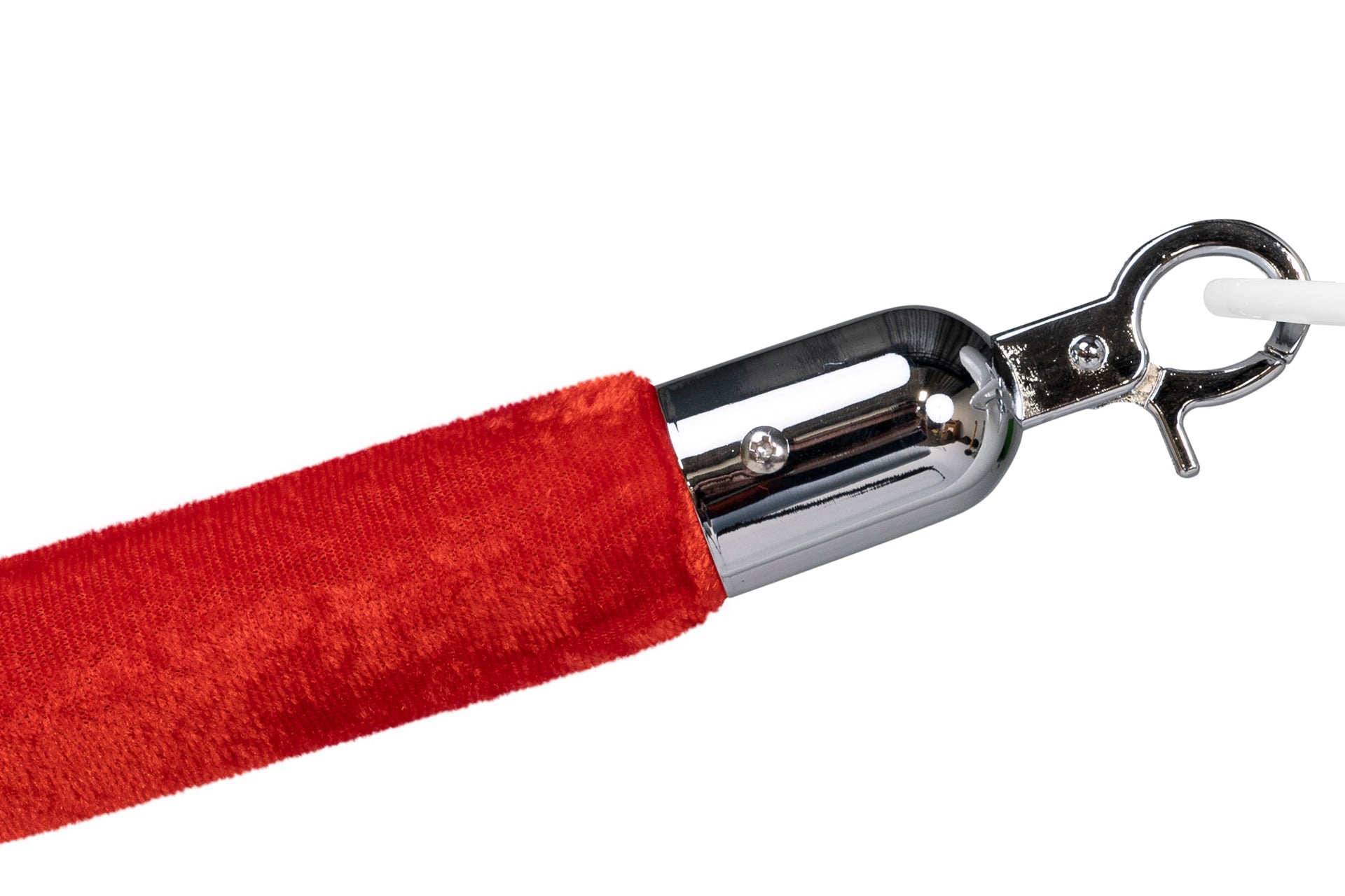 Absperrseil Velours | Rot - Chrom | Rote Teppiche