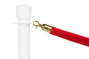 Absperrseil Velours | Rot - Messing | Rote Teppiche