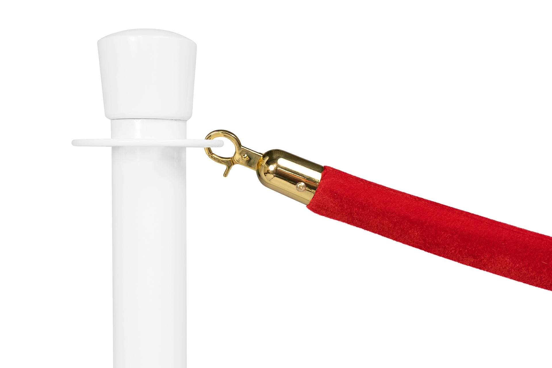 Absperrseil Velours | Rot - Messing | Rote Teppiche