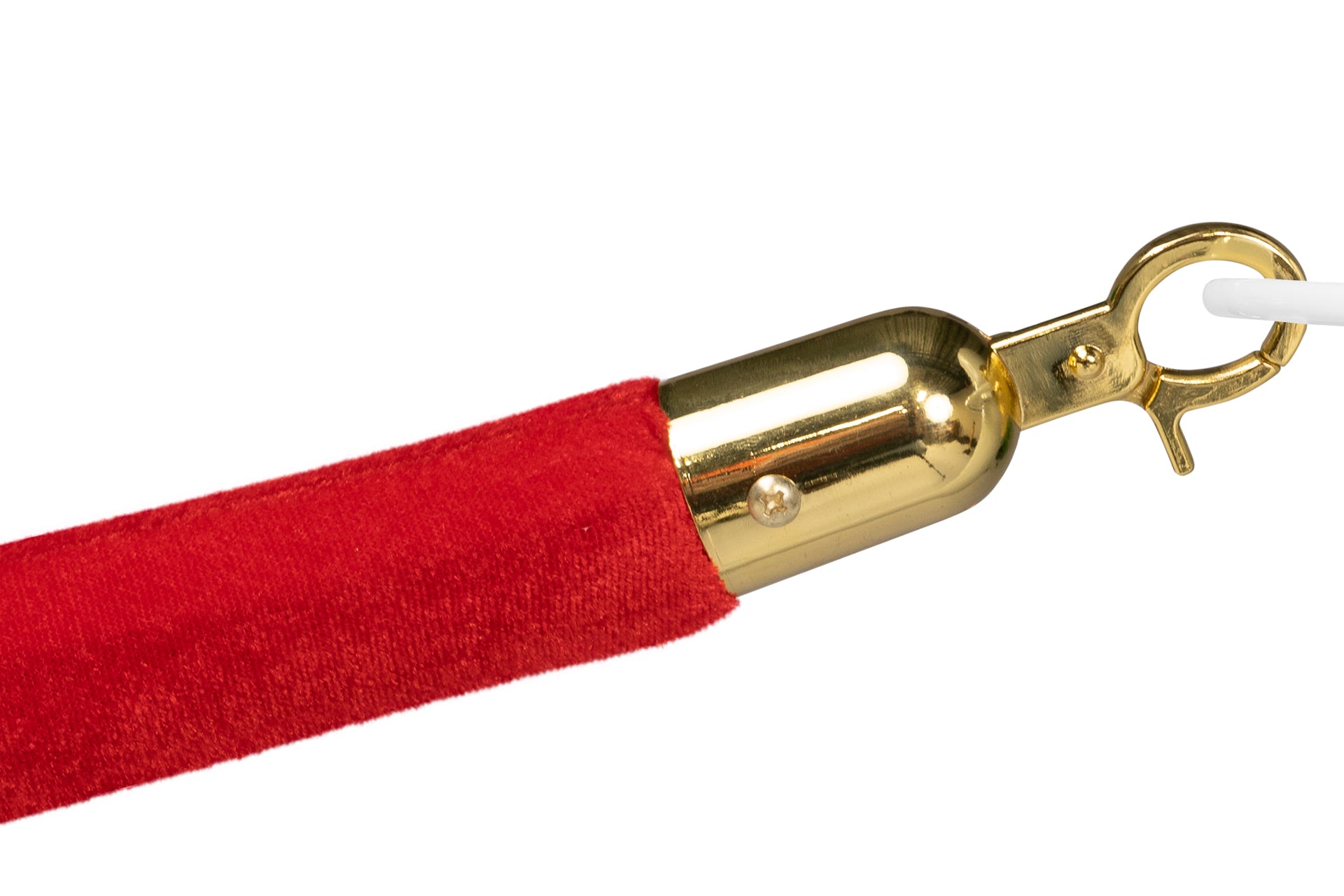 Absperrseil Velours | Rot - Messing | Rote Teppiche