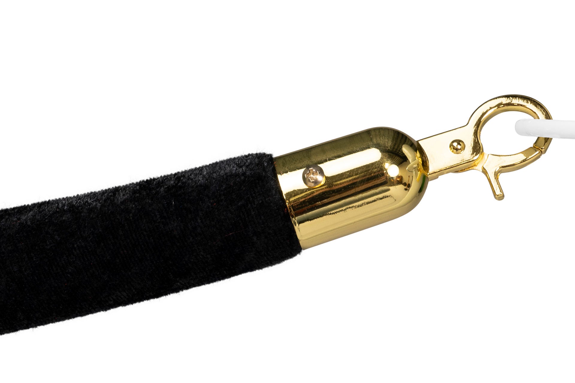 Absperrseil Velours | Schwarz - Messing | Rote Teppiche