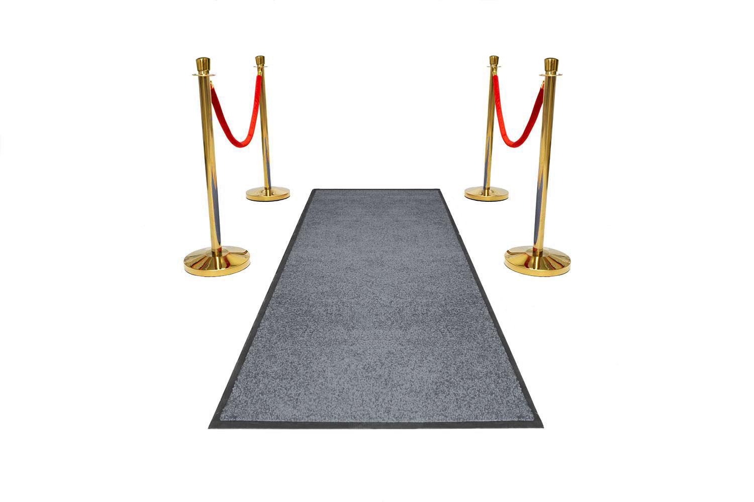 Eingangspaket Welcome | Solid Grau - Ovaler Kopf - Messing | Rote Teppiche