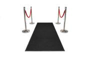 Eingangspaket Welcome | Solid Schwarz - Ovaler Kopf - Chrom | Rote Teppiche