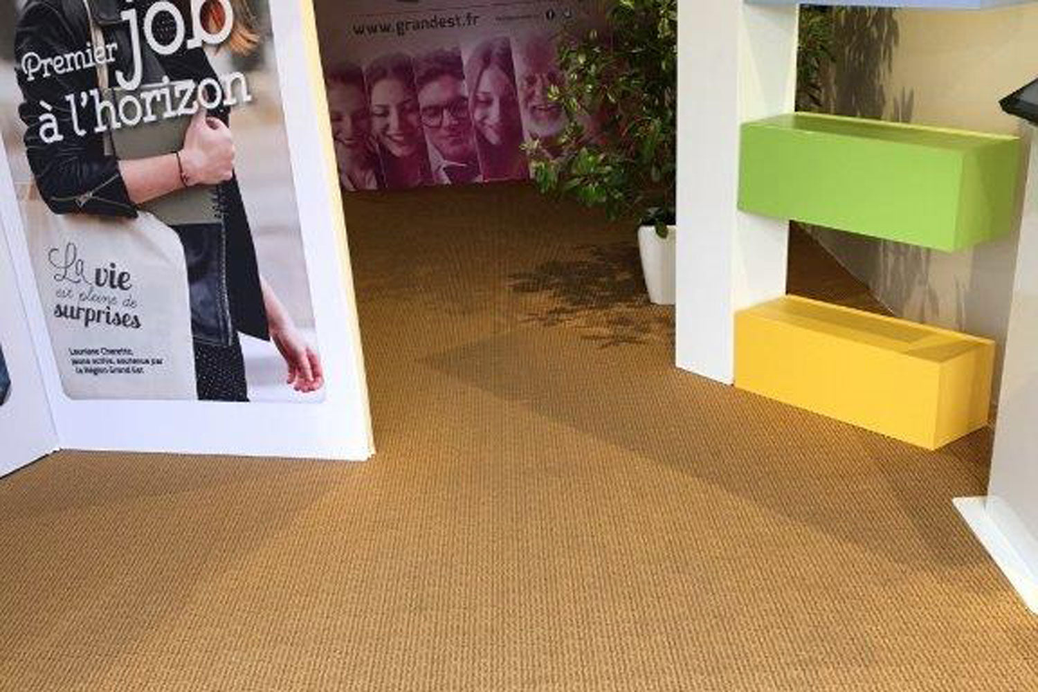 Flex Gemustert | Sisal | Rote Teppiche