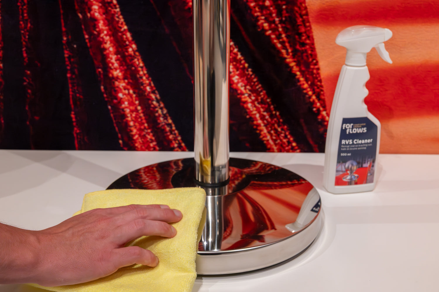 ForFlows CleanKit - Edelstahl-Absperrpfosten | Rote Teppiche