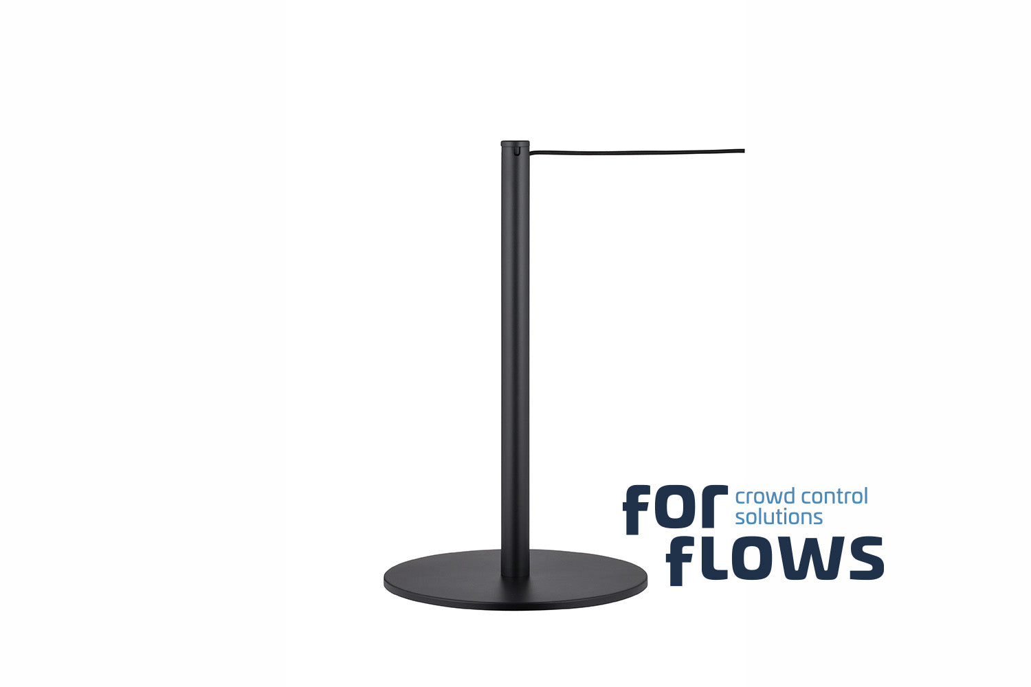 ForFlows Gallery Absperrpfosten | Schwarz - 60 cm Hoch