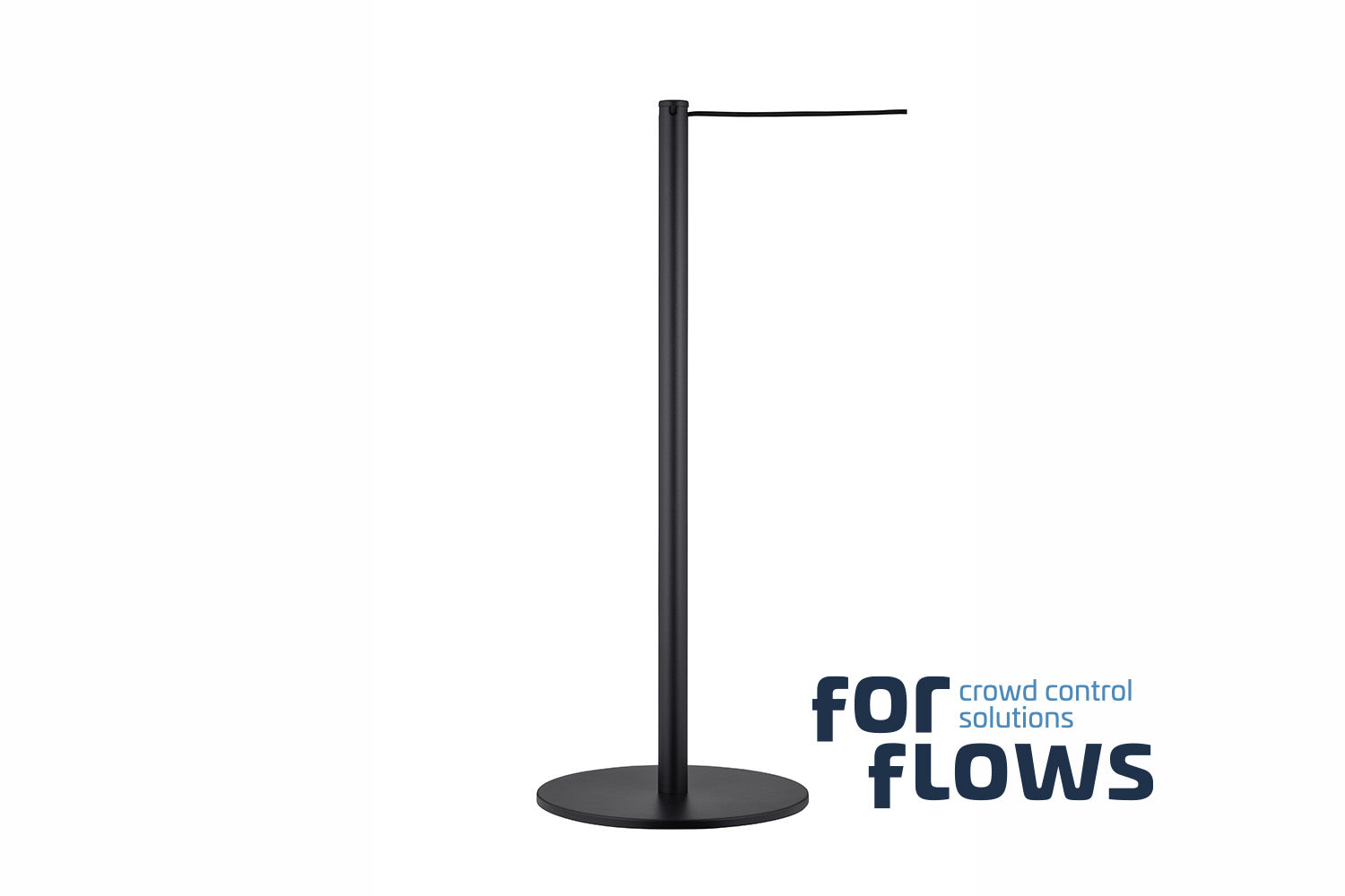 ForFlows Gallery Absperrpfosten | Schwarz - 90 cm Hoch