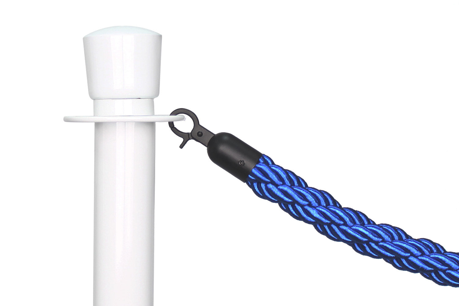 Gedrehtes Absperrseil | Blau - Schwarz | Rote Teppiche