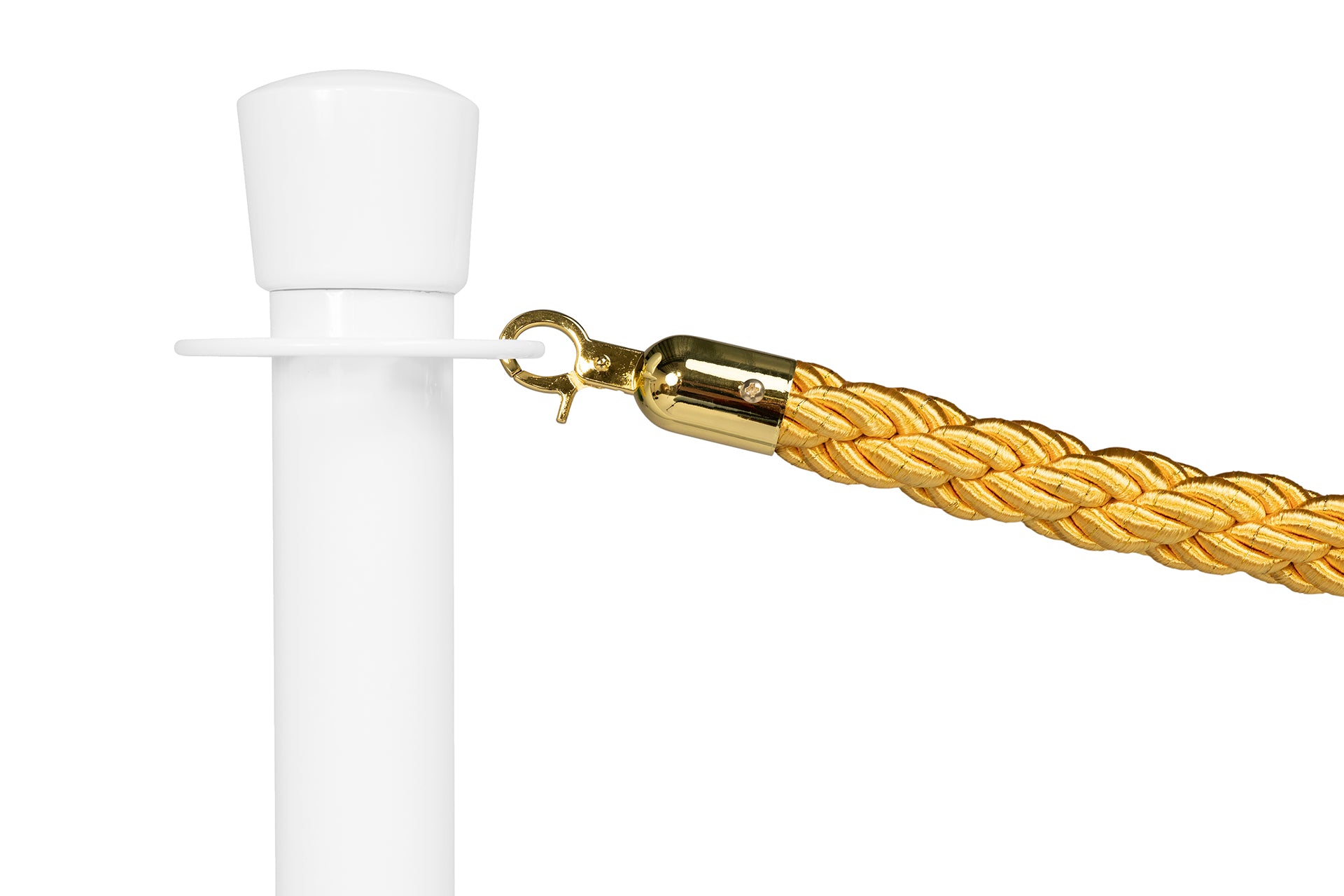 Gedrehtes Absperrseil | Gold - Messing | Rote Teppiche