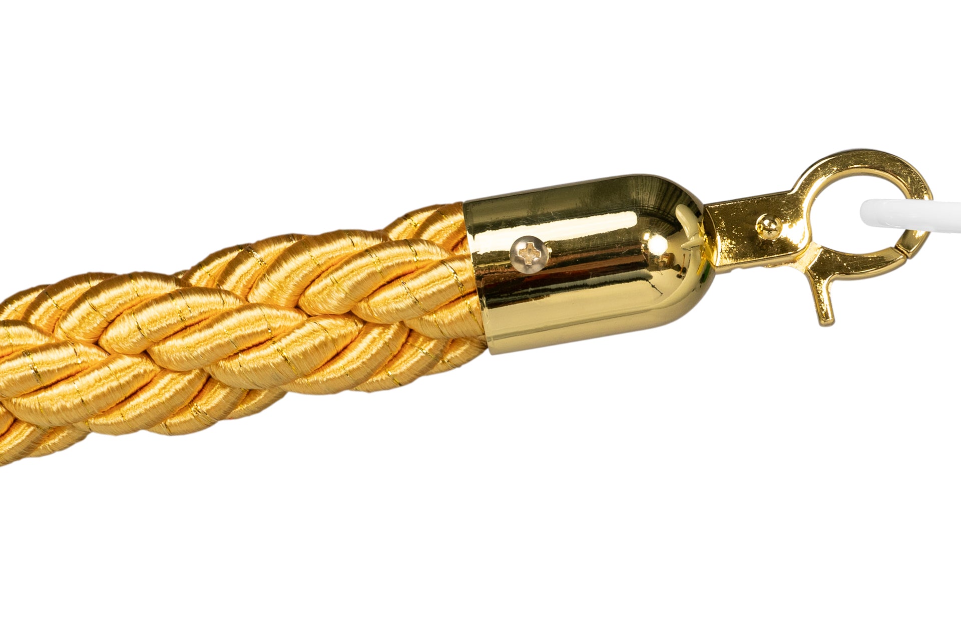 Gedrehtes Absperrseil | Gold - Messing | Rote Teppiche