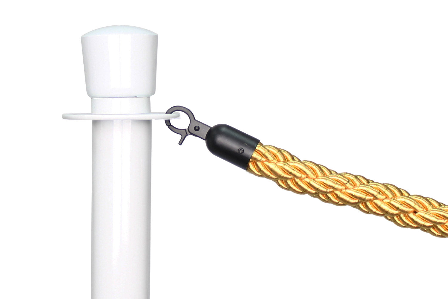 Gedrehtes Absperrseil | Gold - Schwarz | Rote Teppiche