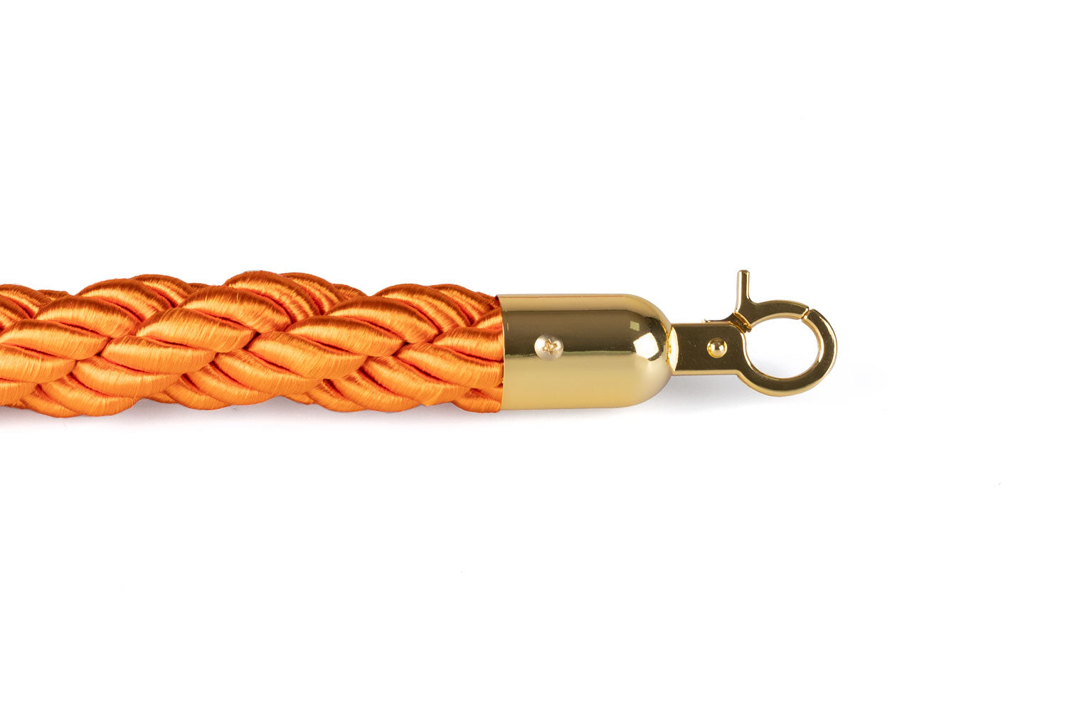 Gedrehtes Absperrseil | Orange - Messing | Rote Teppiche