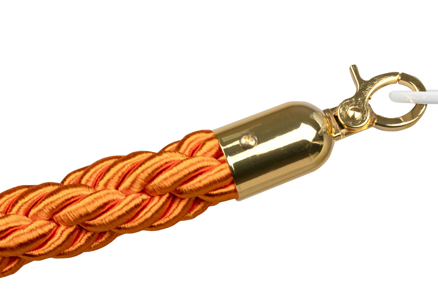 Gedrehtes Absperrseil | Orange - Messing | Rote Teppiche