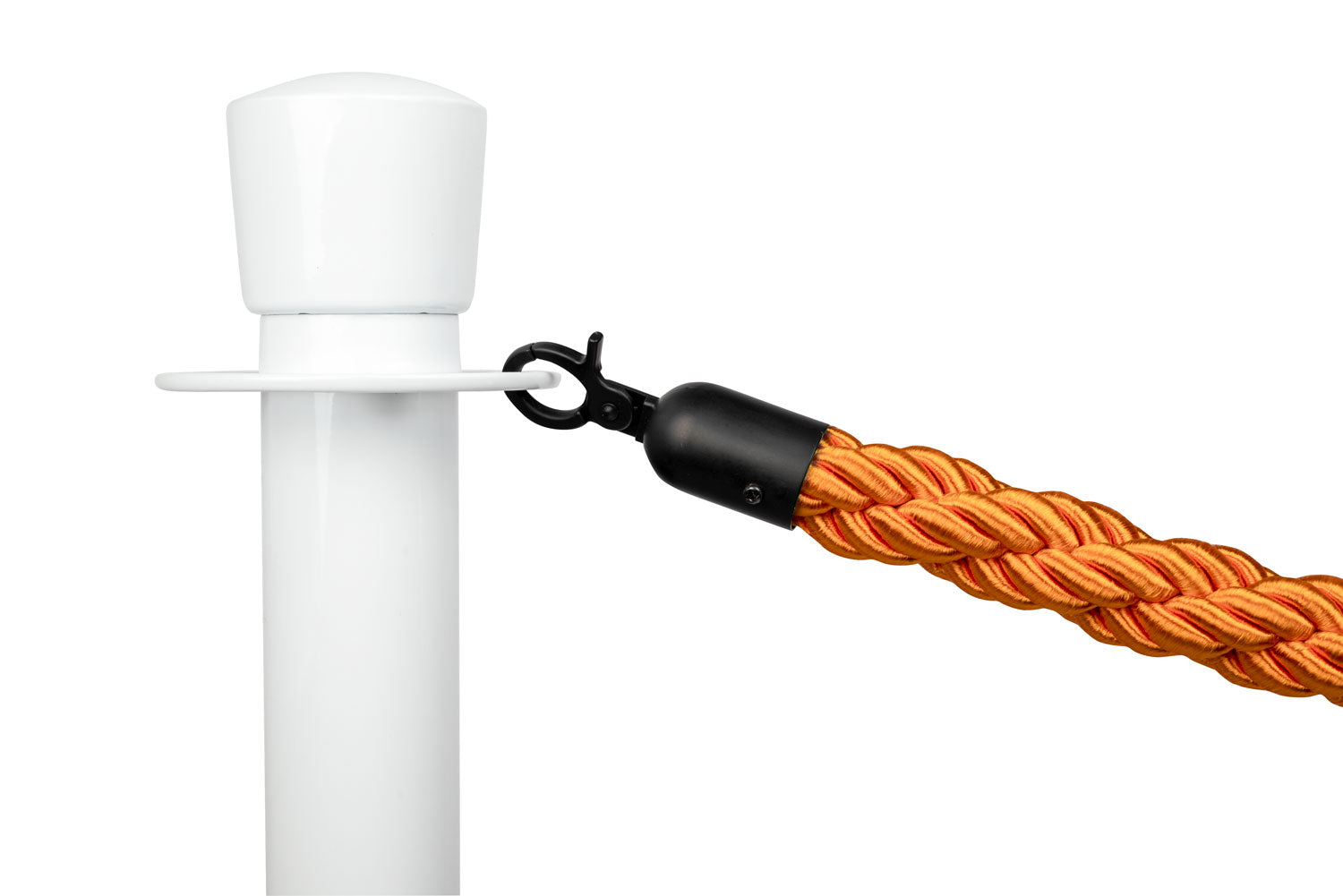 Gedrehtes Absperrseil | Orange - Schwarz | Rote Teppiche