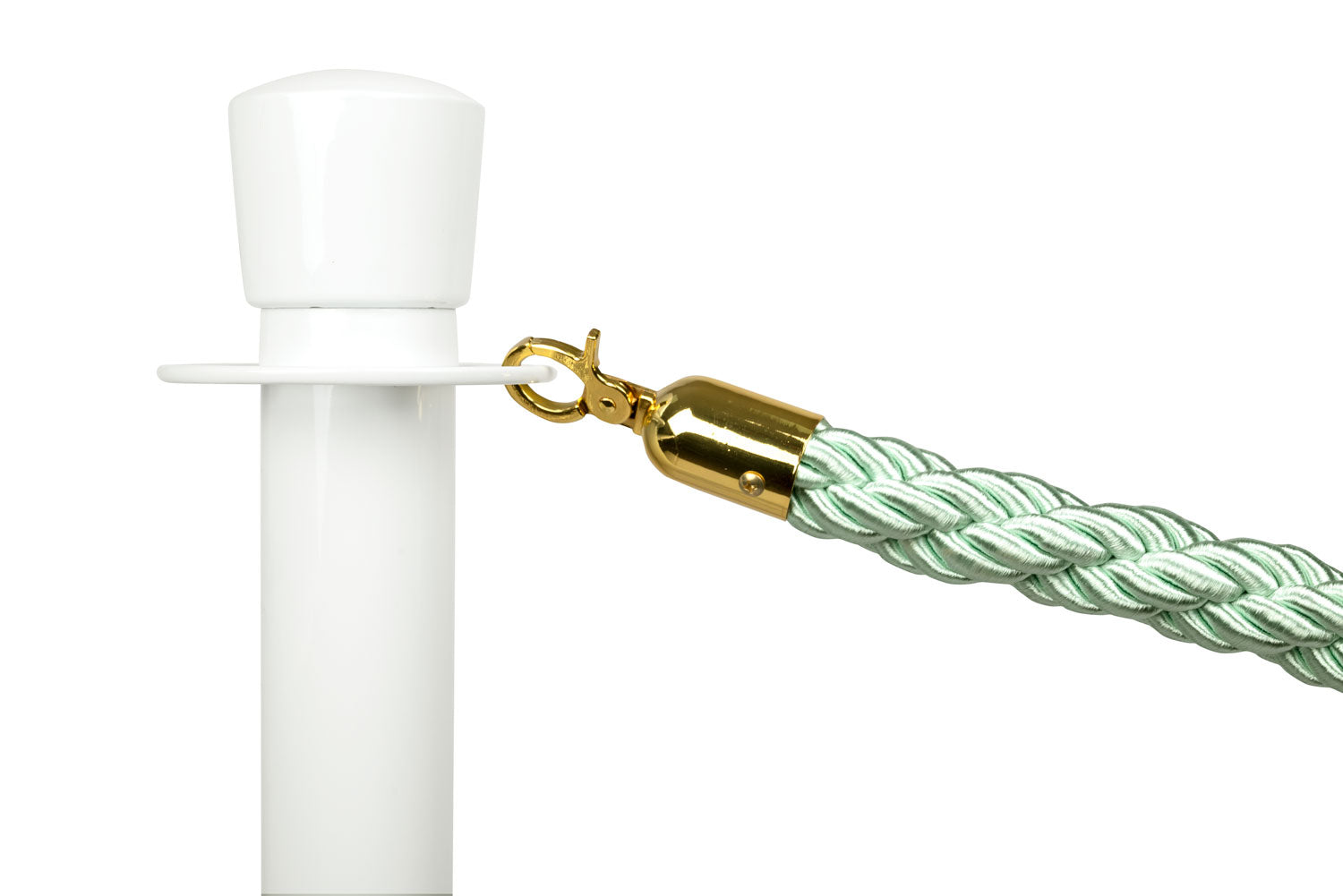 Gedrehtes Absperrseil | Pistazie - Messing | Rote Teppiche