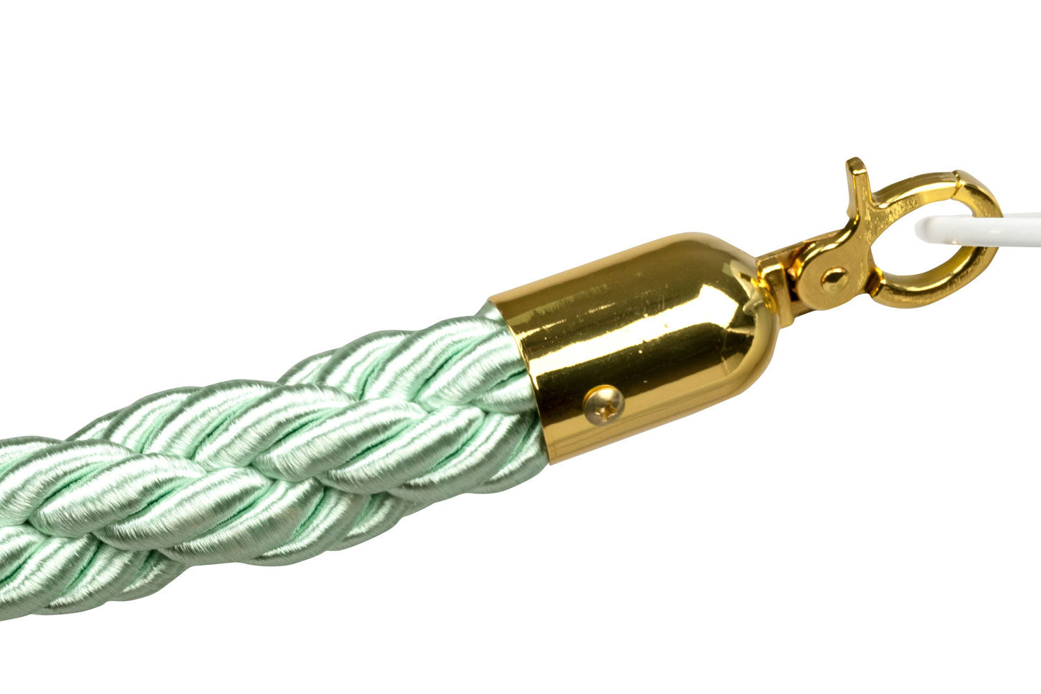 Gedrehtes Absperrseil | Pistazie - Messing | Rote Teppiche