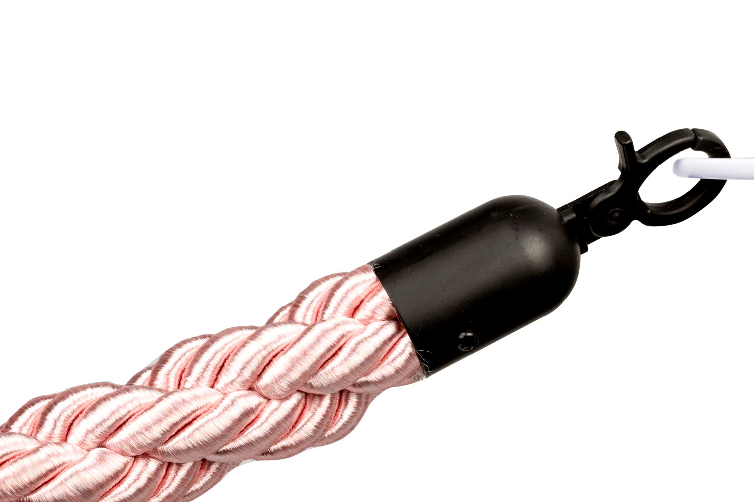 Gedrehtes Absperrseil | Rosa - Schwarz | Rote Teppiche