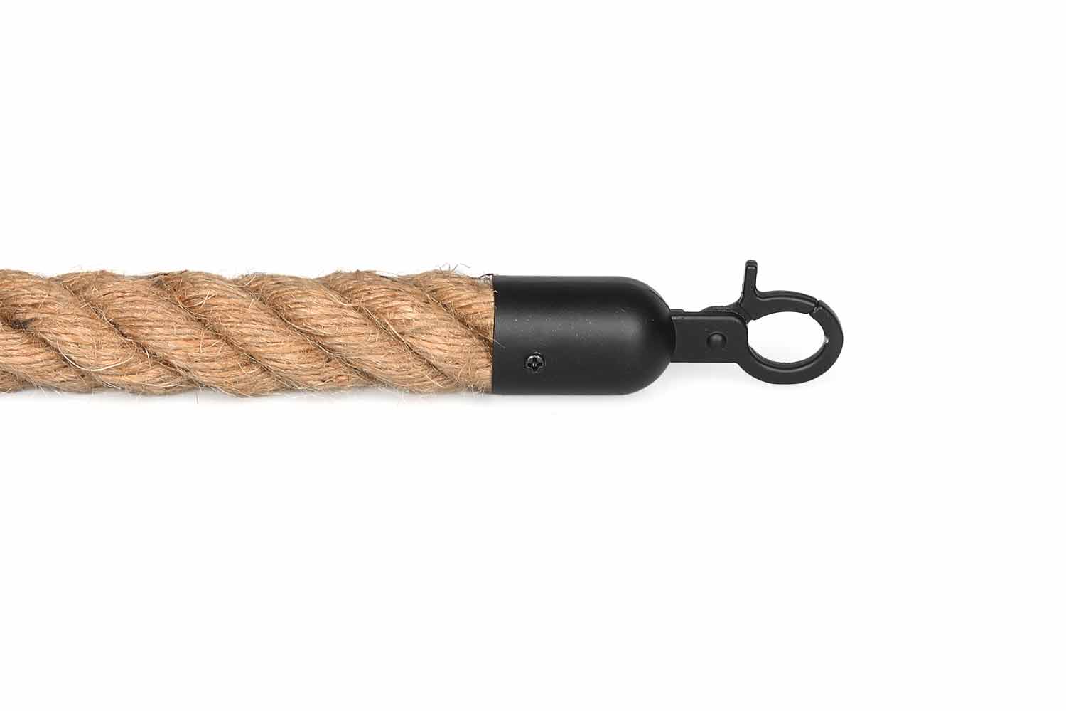 Gedrehtes Absperrseil | Schiffstau - Schwarz | Rote Teppiche