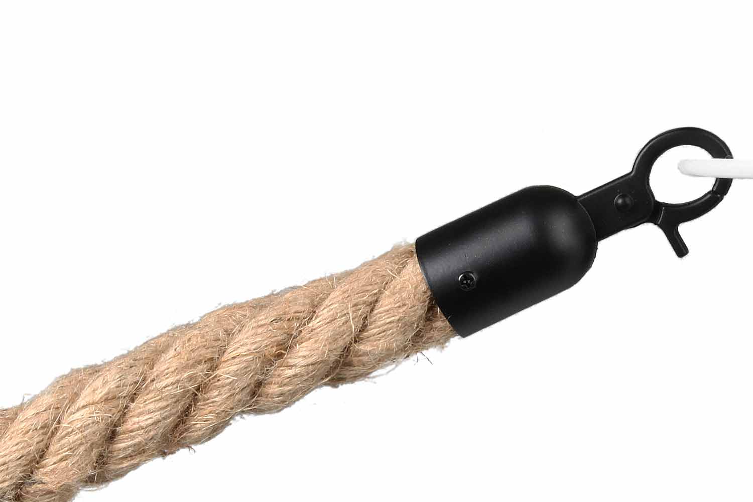 Gedrehtes Absperrseil | Schiffstau - Schwarz | Rote Teppiche
