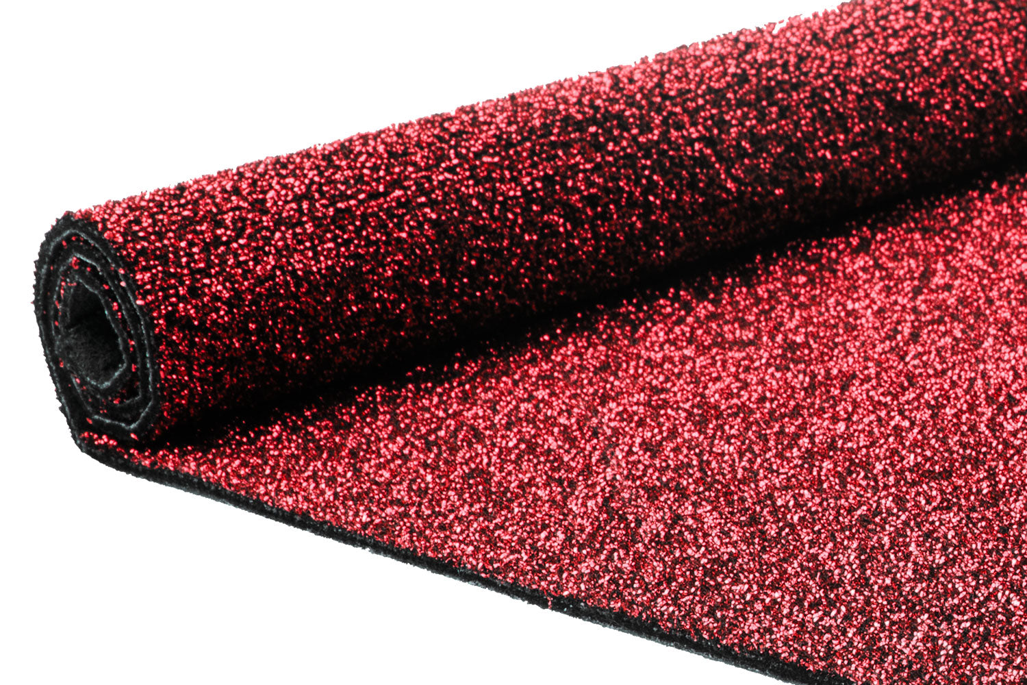 Glitzer Exklusiv | 310 - Rot - Rollenware | Rote Teppiche