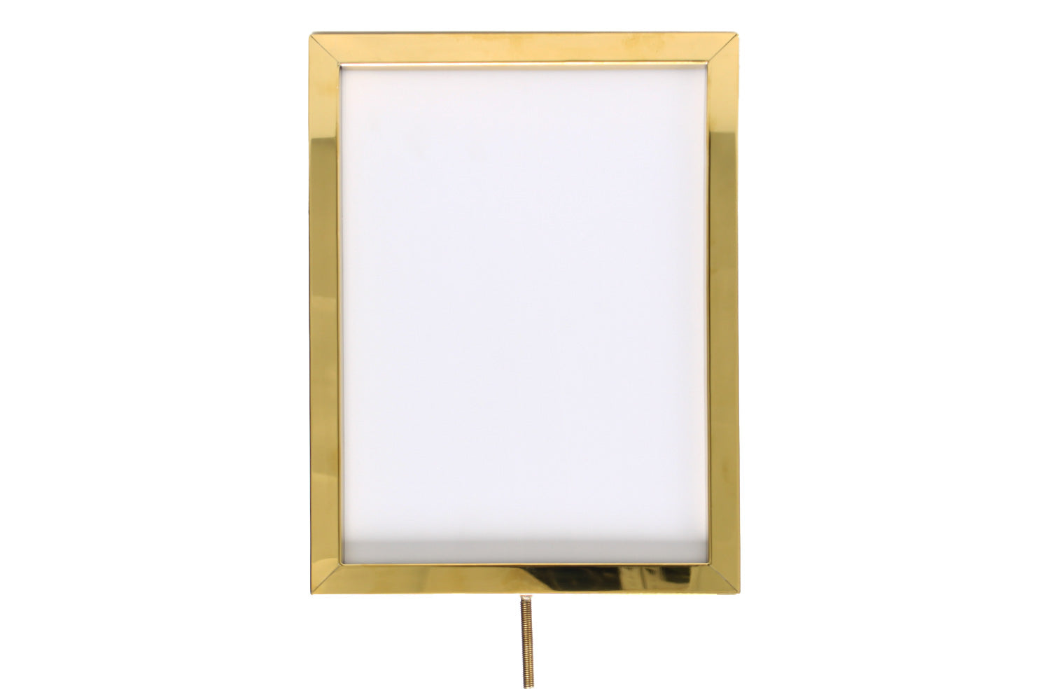 Posterrahmen A4 hoch für Seil | Messing | Rote Teppiche