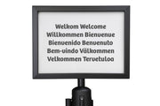 Posterrahmen A4 quer für Gurtband | Schwarz | Rote Teppiche