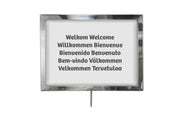 Posterrahmen A4 quer für Seil - Chrom | Rote Teppiche