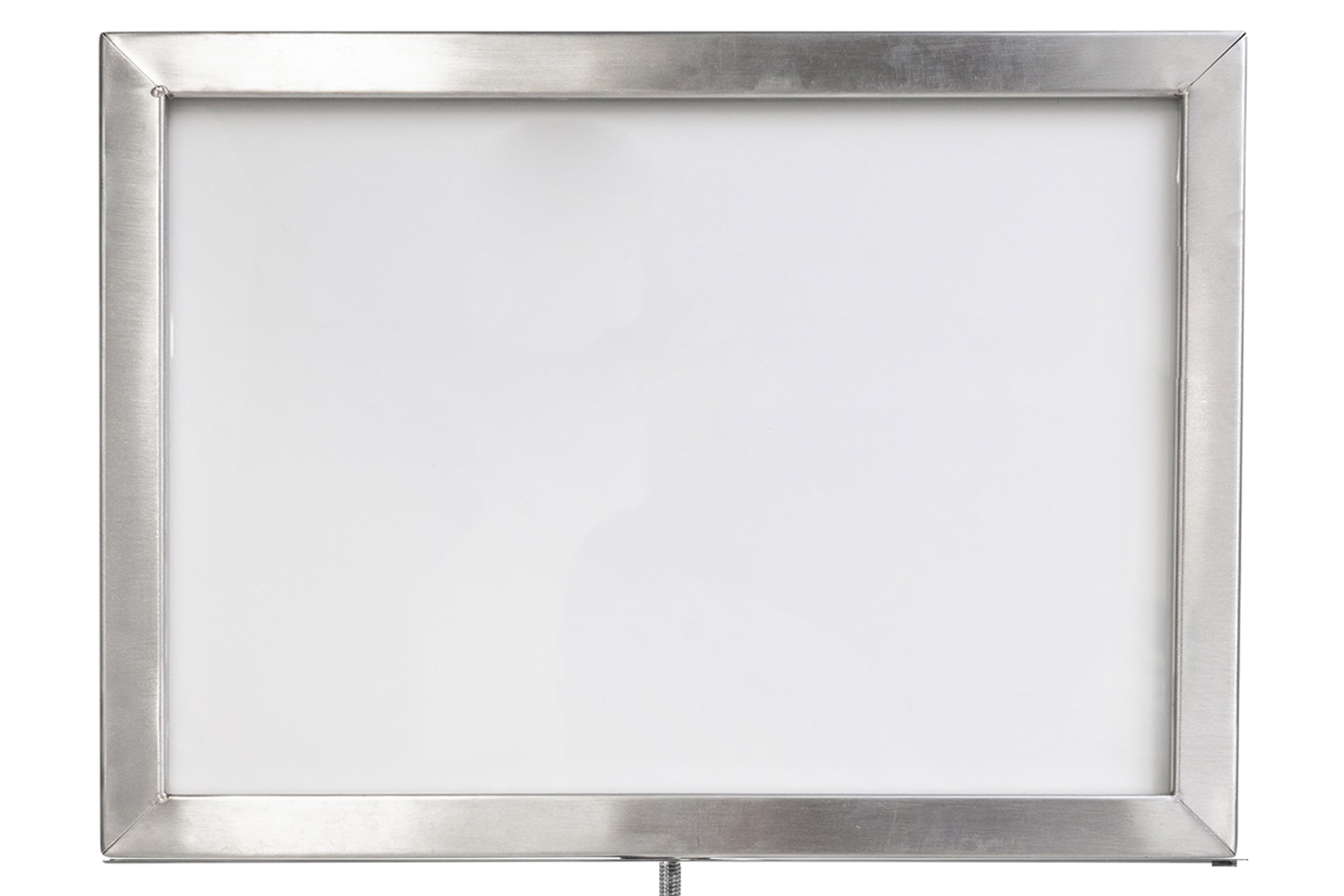 Posterrahmen A4 quer für Seil - Gebürstetes Chrom | Rote Teppiche