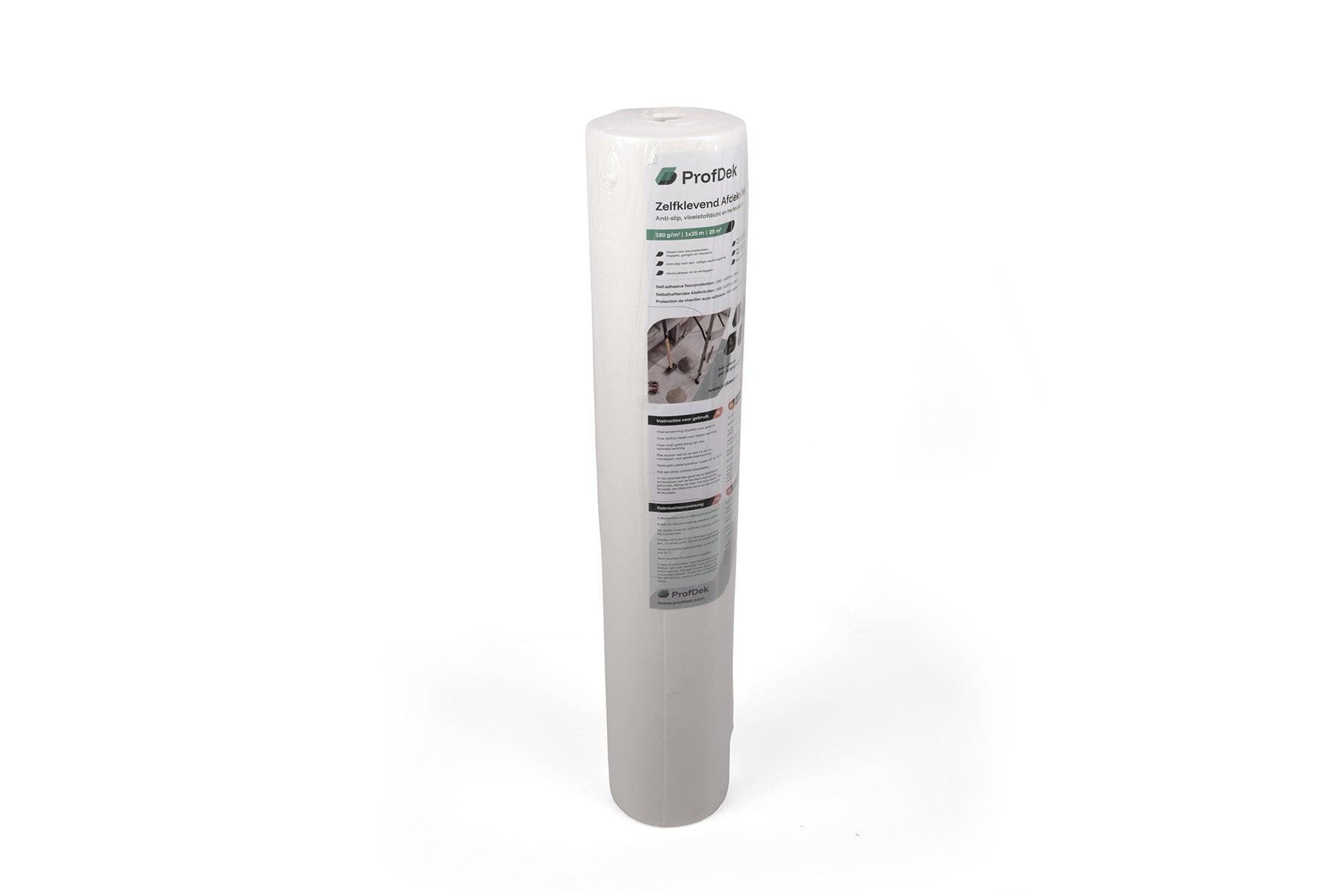 ProfDek | Selbstklebende Abdeckvlies 180 | 1 x 25 m | Rote Teppiche