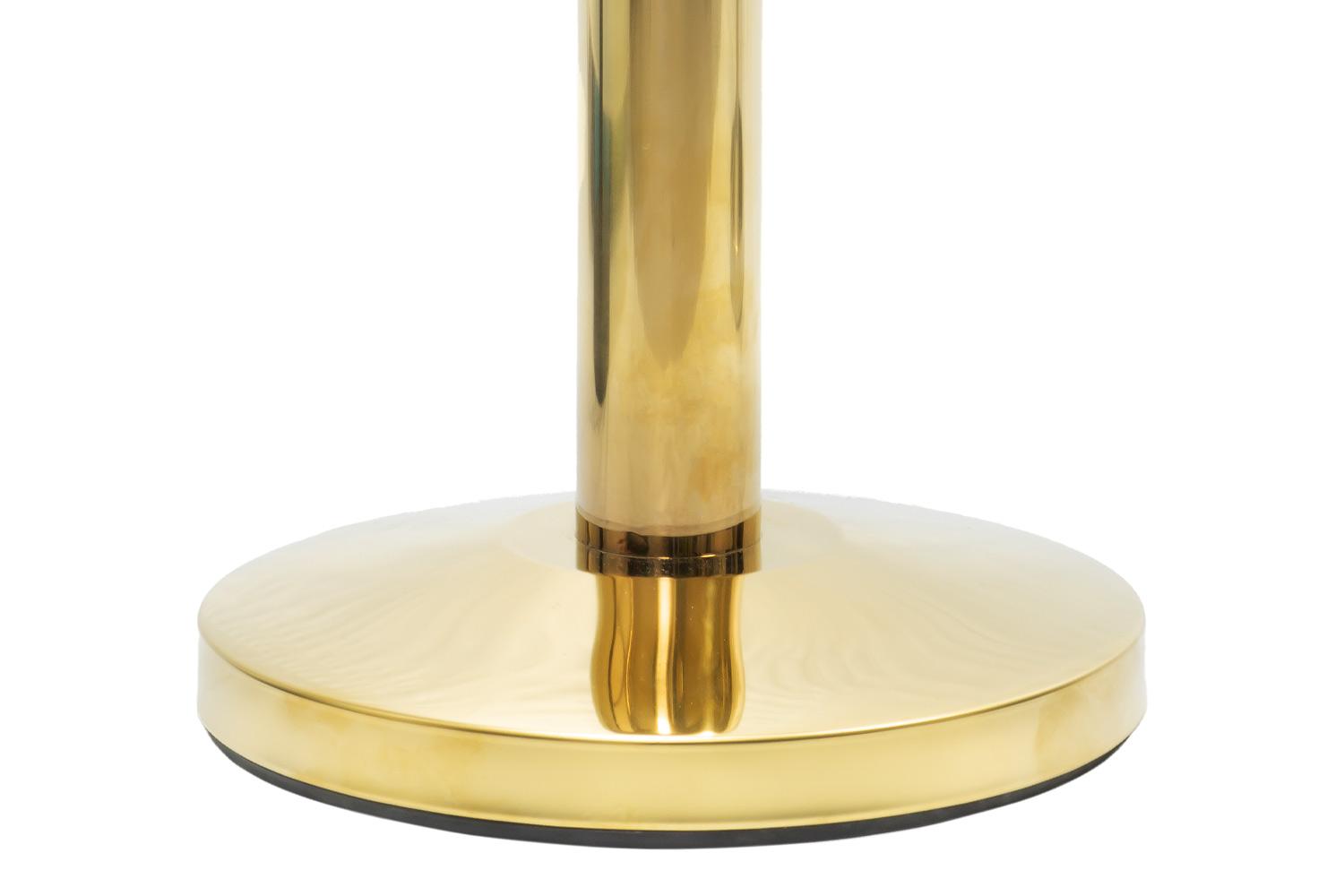 Set Absperrpfosten mit Gurtband | Messing - Schwarz | Rote Teppiche