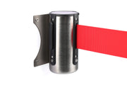 Wandsystem mit Zugband | Gebürstetes Chrom - Rot | Rote Teppiche