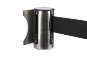 Wandsystem mit Zugband | Gebürstetes Chrom - Schwarz | Rote Teppiche